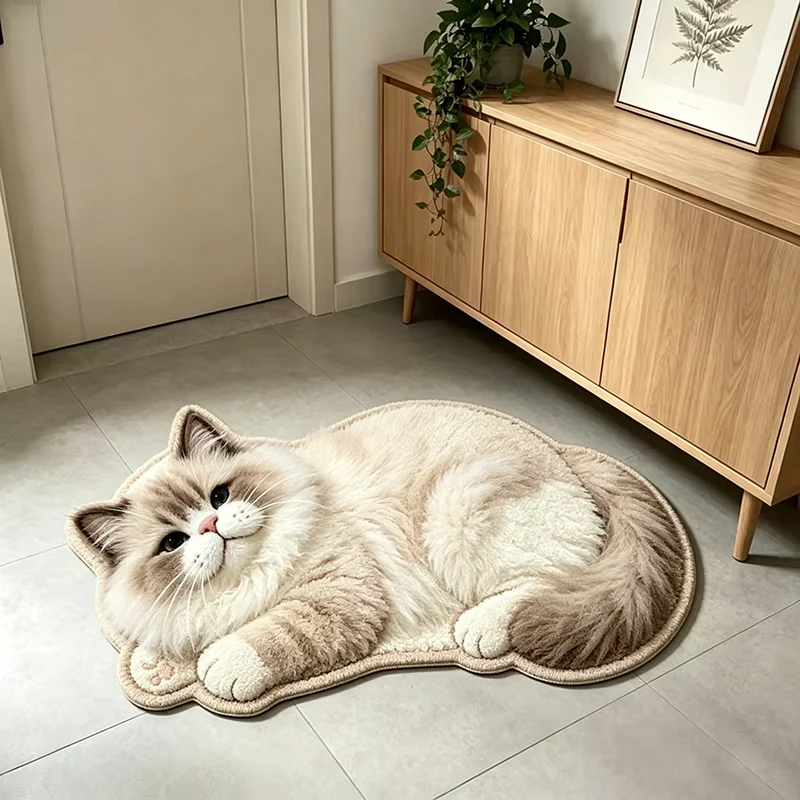 VIKAMA Sleeping Ragdoll Cat Sh - Home Bathroom Carpet 评论和价格