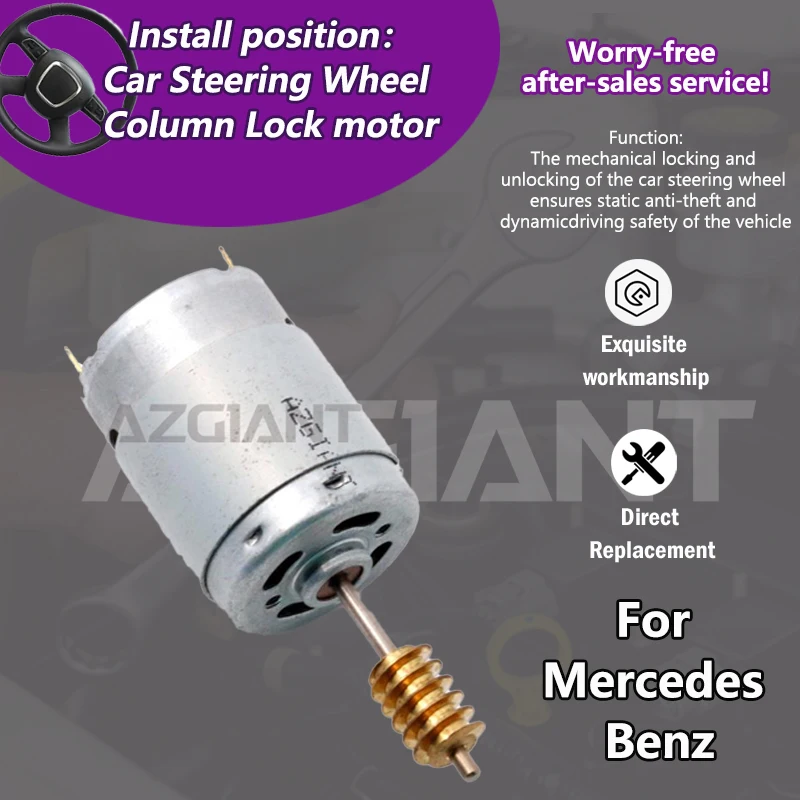 

AZGIANT 13000 об/мин для Mercedes Benz CLS-Class W219 CLS500 CLS550 2005-2011, двигатель блокировки рулевой колонки автомобиля, длинная ось 73,9 мм
