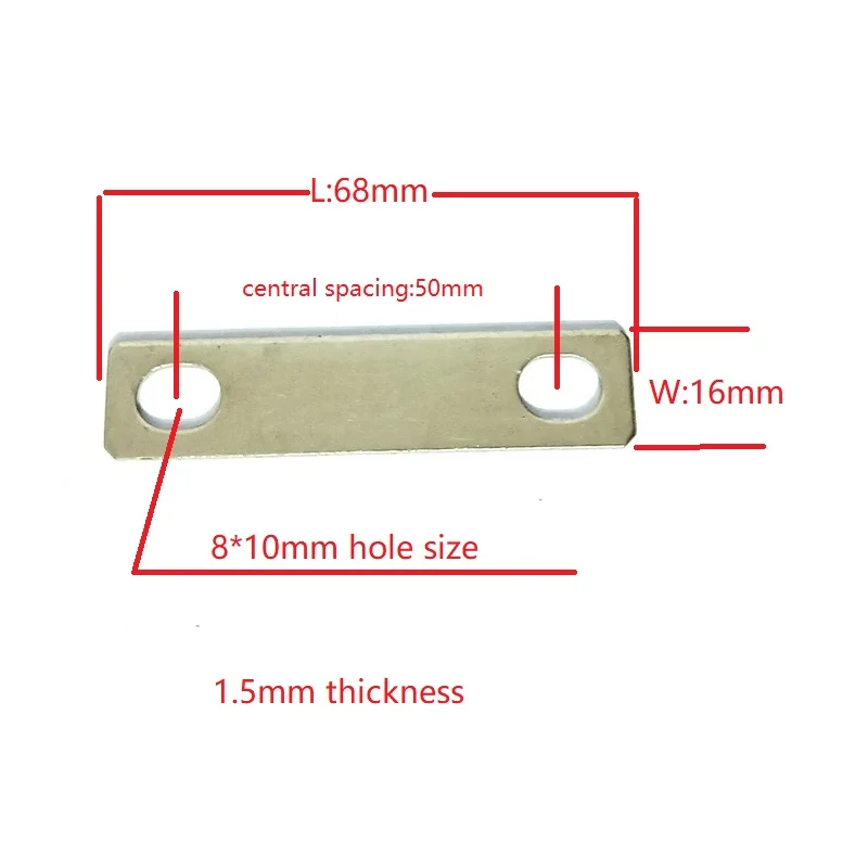 المسمار M8 بطارية حافلة موصل شريط المشاركات الأشرطة الاتصالات علامات التبويب 45/50/55 مللي متر المسافة المركزية لخلايا ليثيوم LiFePO4