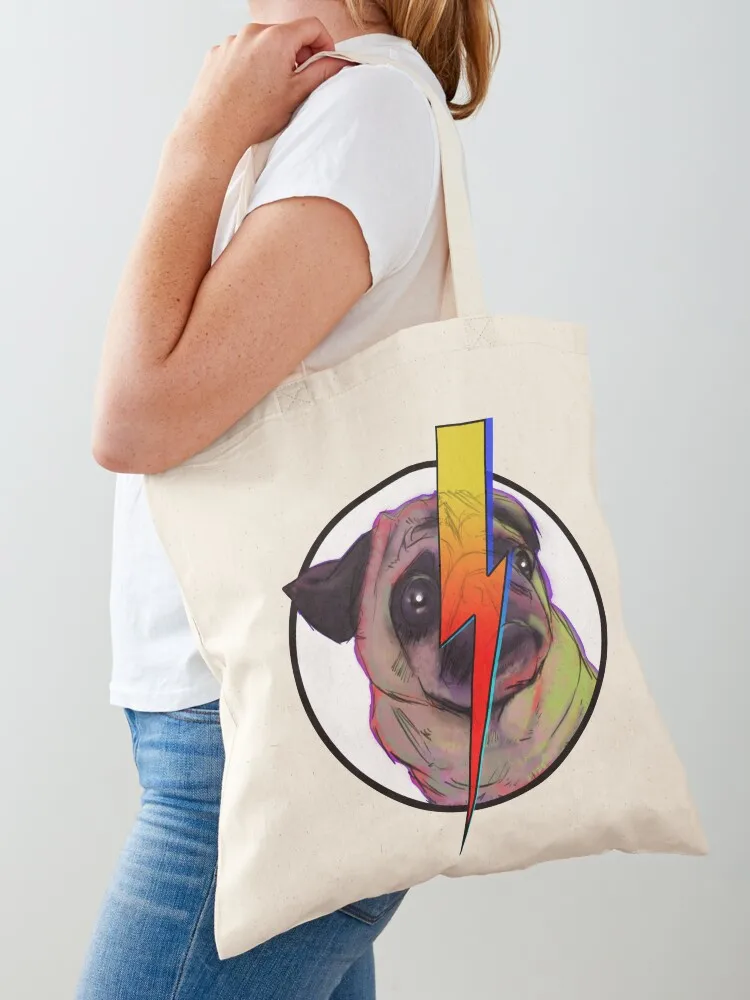

Bowie Pug Tote Bag Women's tote Canvas personalized large