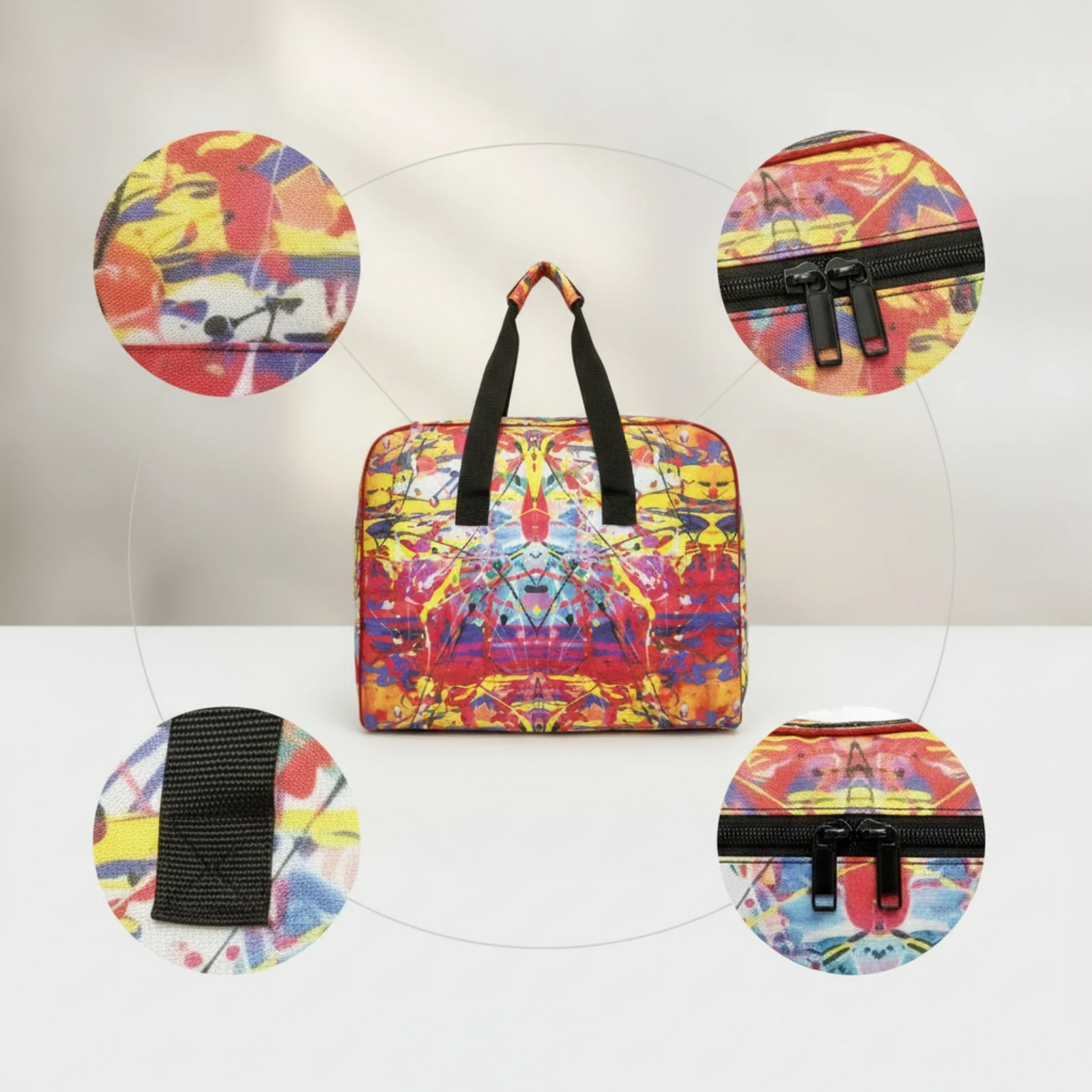 Sac de transport portable pour machine à coudre avec poche, grande capacité, pour artisans et voyages
