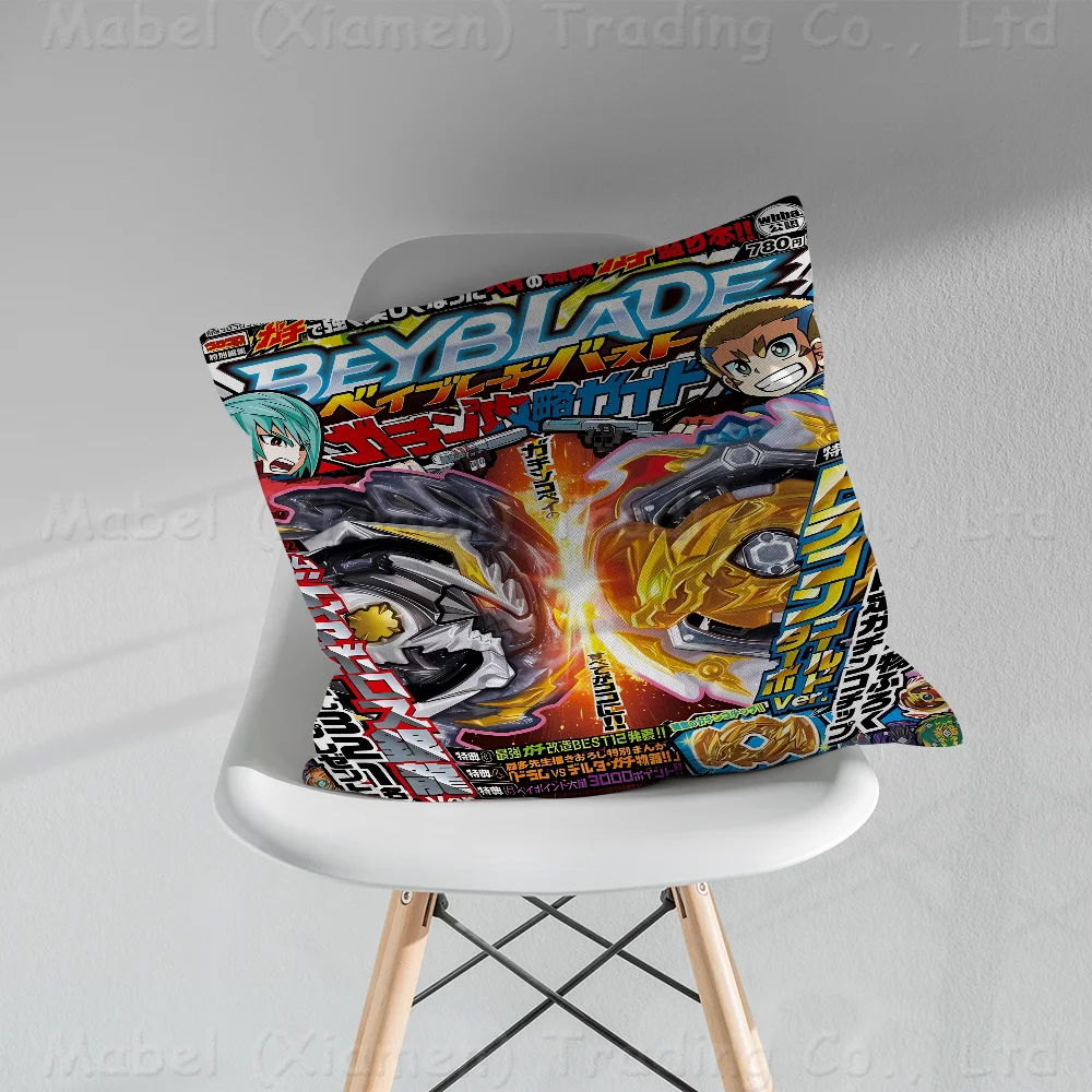 Beyblade Burst Anime Pillow Gift Home Office Decoration Bedroom Sofa Car Cushion Cover Case 45x45