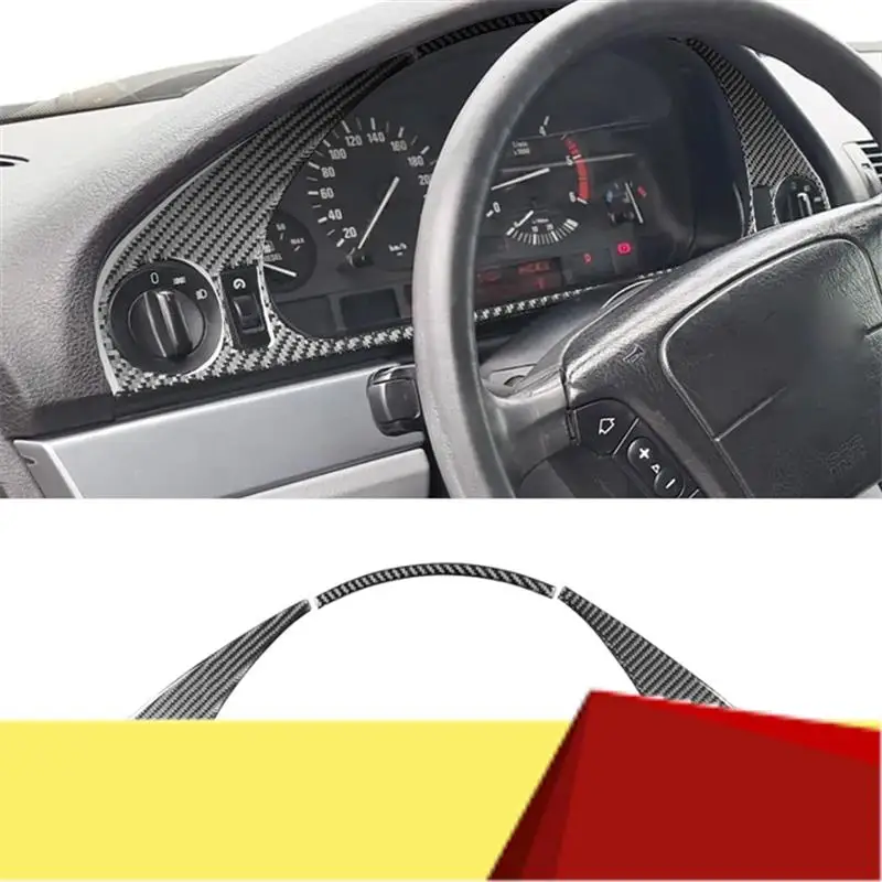 

For BMW 5 Series E39 1998-2003 Soft Carbon Fiber Dashboard Frame Cover Kit Trim Interior Car Replacement-M53K