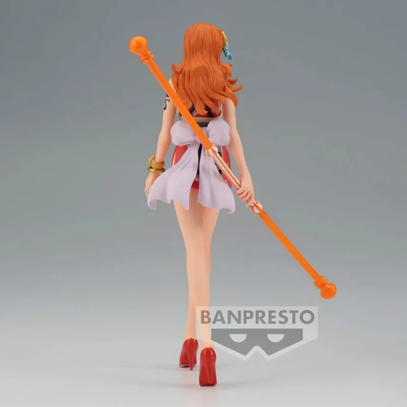 BANDAI-Banpresto Original genuino, figura de acción de One Piece, modelo de PVC Nami de 16cm, juguete para niños, regalo