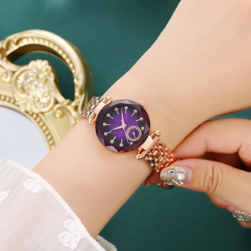 Reloj ساعة اليد النسائية الفاخرة أنيقة ساعات الفولاذ المقاوم للصدأ للنساء فستان ساعات كوارتز الماس Часы ЖеСНАКСНАКСНКСНКСНКНННКНН