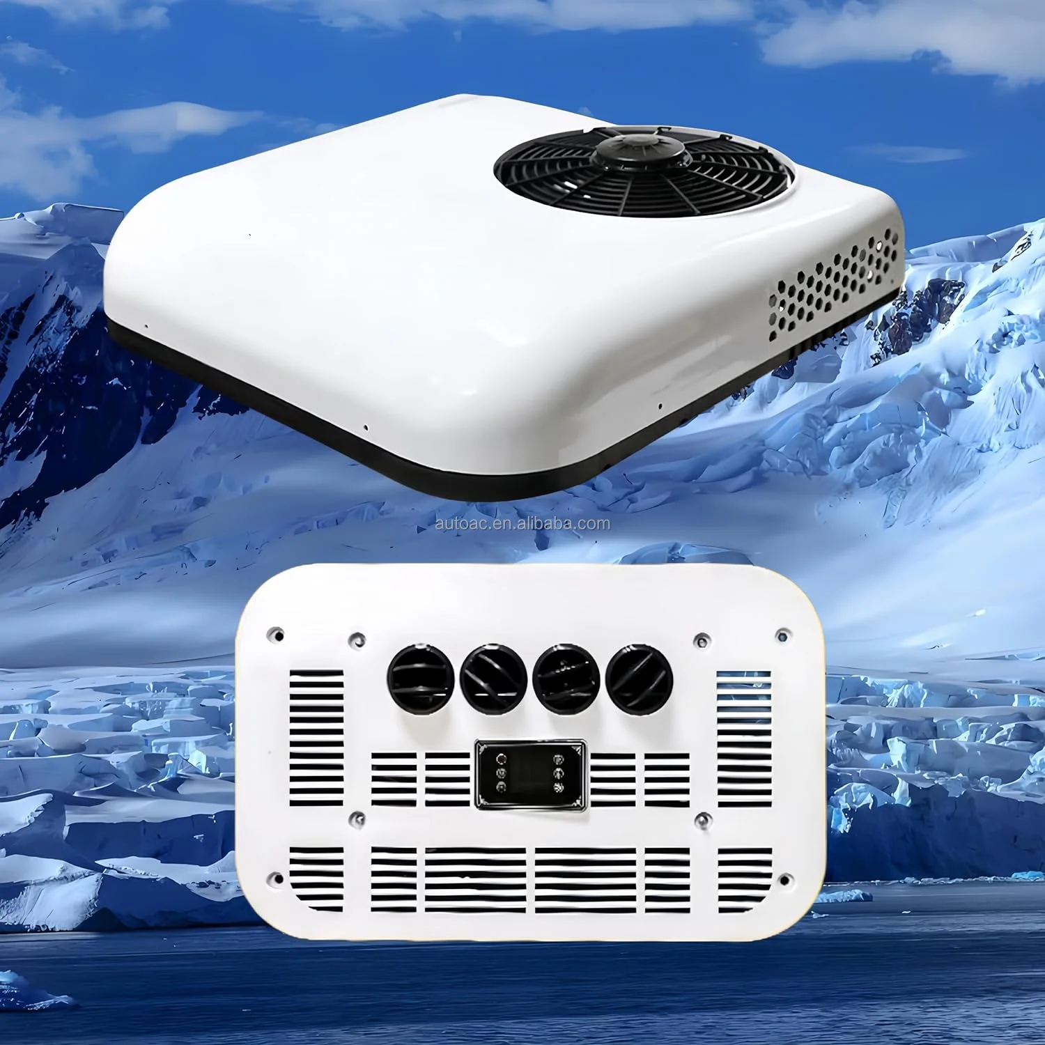 

Universal Heating DC Electric Ar Condicionado 12v 24v Rooftop Parking Sleep Cabin Air Conditioner For Trucks Caravan Trailer
