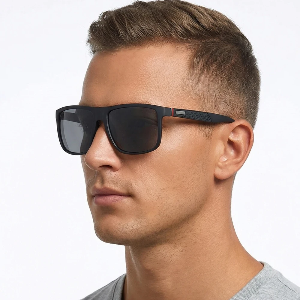 

Роскошные солнцезащитные очки мужские поляризованные Модные классические большие квадратные пластиковые солнцезащитные очки винтажные антибликовые очки для вождения UV400