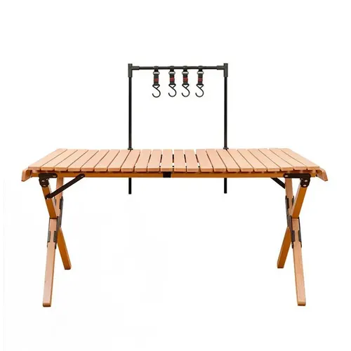 Imagen 2 del producto WESTTUNE-estante de almacenamiento de escritorio para exteriores, estante colgante para vajilla de acampada, estantes ultraligeros de aleación de aluminio con ganchos