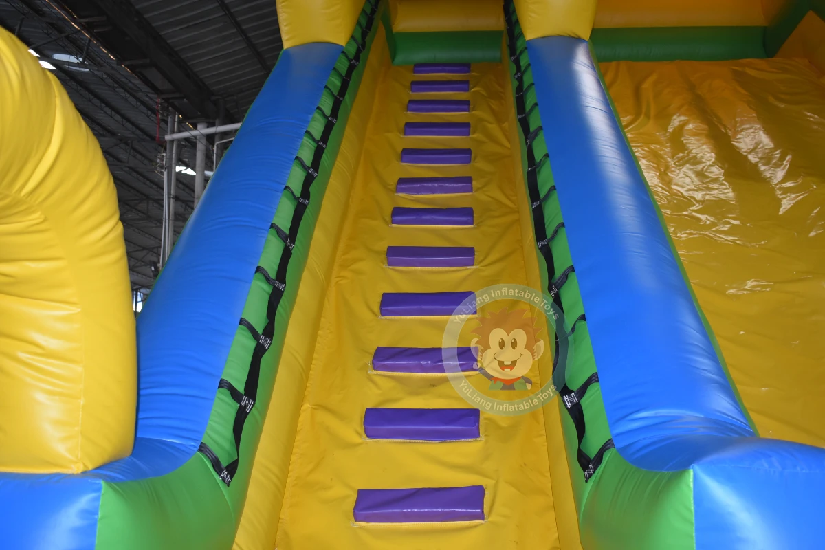 Yellow Inflatable Slide Kids Play Outdoor Bouncing Slide Inflatable Party Event