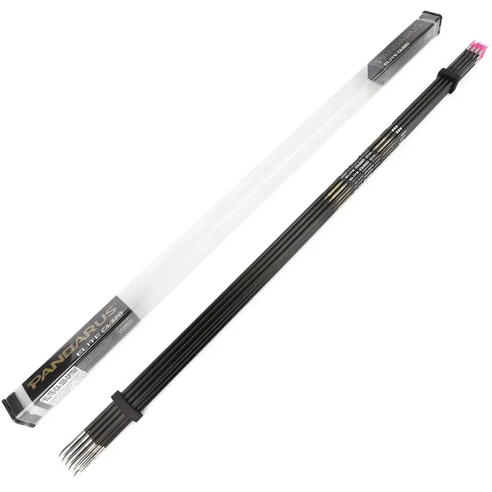 6/12Pcs ID3.2mm Pandarus ELITE CA-320 Carbon Aluminum Shaft Spine325-1000 for Archery Hunting and Shooting