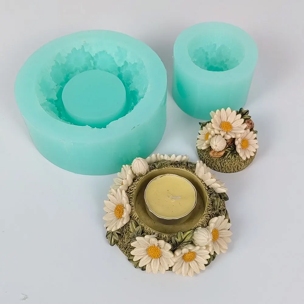 

3D Flower silicone mold Jar Magritte Clay Mould fondant, cupcake, jelly, candy, chocolate, decoration, hc0654