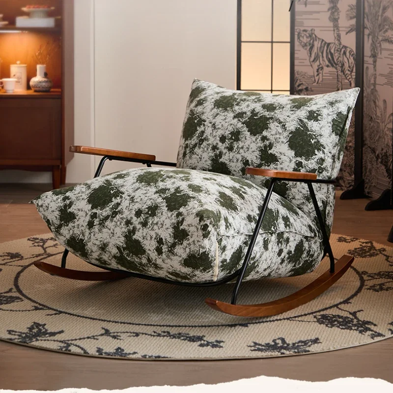 

White Comfy Stretch Chair Lazy Small Space Ergonomic Relax Chair Wood Gaming Retro Sillones Para Sala De Estar Home Furniture