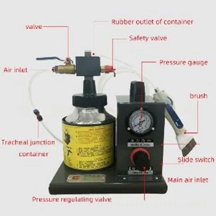 

Pneumatic brush glue machine, automatic glue coating machine, yellow glue replenishment machine, shoe upper brush glue machine