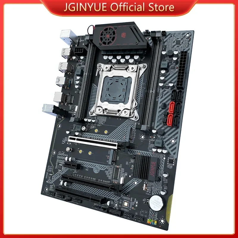 JGINYUE X79 ATX LGA 2011 mainboard support Intel Xeon E5 V1 V2 DDR3 1600MHz 32GB RAM M.2 NVME SATA USB3.0 X79 GAMING6