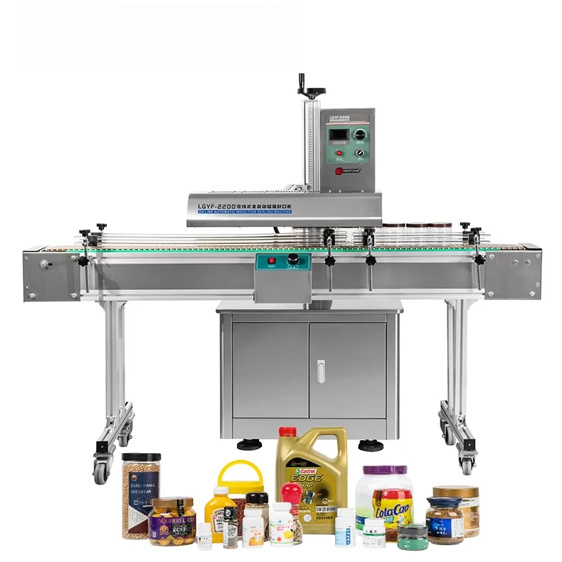 LGYF-2200B Automatic Electromagnetic Induction Sealing Machine Commercial Continuous Type Foil Sealing Machine For Bottle