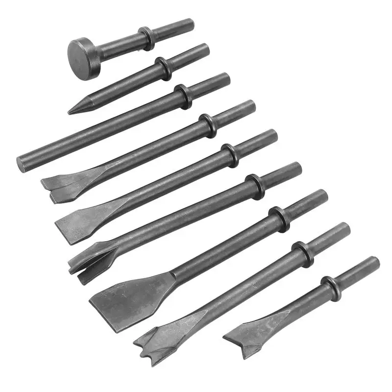 B17C Pneumatic Chisel Air Hammer Sander Bit Set 9 Piece Set