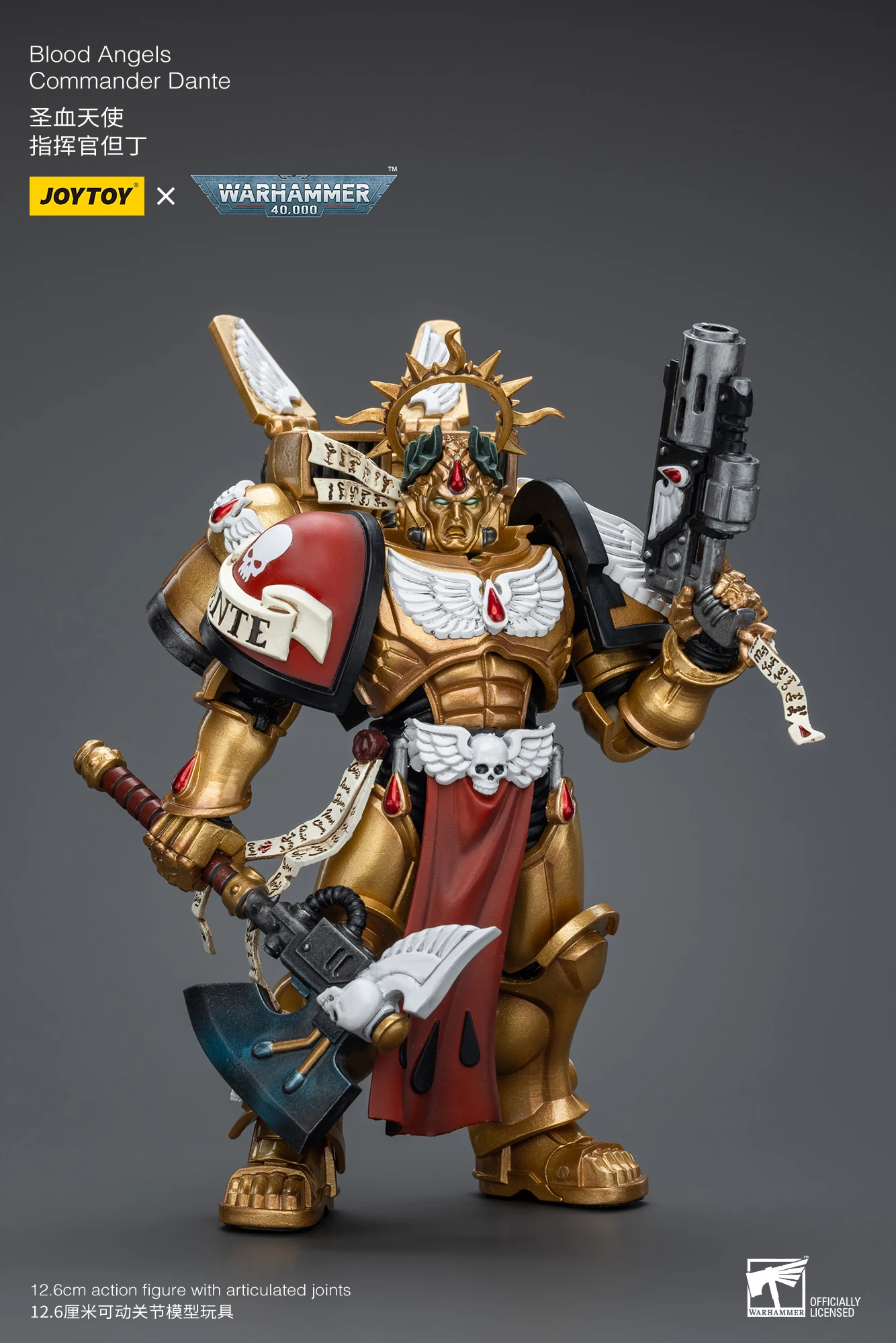 

JOYTOY 1/18 Action Figure Blood Angels Commander Dante Re-issue Version Anime Model Toys for Boys Gifts Original Box
