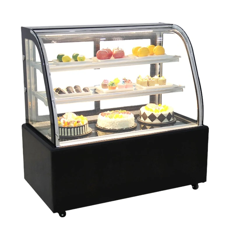 Japanese right angle cake vertical  milk tea shop cake fresh-keeping freezer manufacturer cake display refrigerator