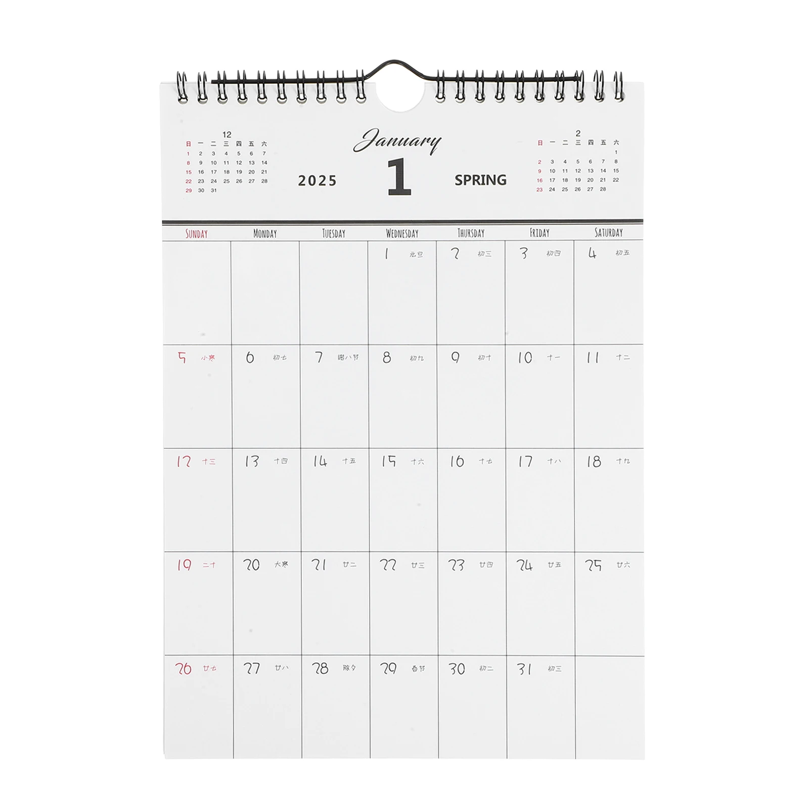 

Wall Mounted Large Calendar Holder Calendar Planner Monthly Calendars Clear Printed Hanging Schedule Desk