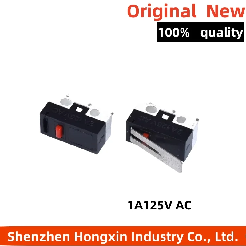 

50 pieces Mouse switch, three pin touch, 1A125V AC rectangular switch, small micro switch with handle