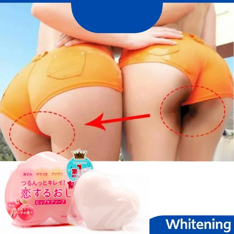 

Butt Cleansing Soap Sweet Peach Scent Exfoliation Private Part Whiten Underarm Soap Scrub Body Soap Body Buttock Skin Care 80g