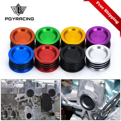 Camshaft Cam Shaft Seal Cover Cap Plug Triple O-Ring Aluminum Front Replacement For Honda Acura B D H F Series Engine Motor