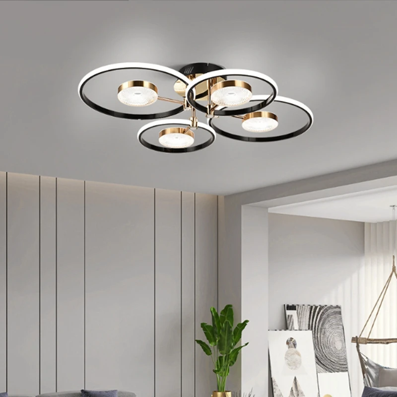 Modern Living Dining Room Ceiling Lights Originality Intelligent LED Bedroom Pendant Light Luxury Indoors Decorative Lamps