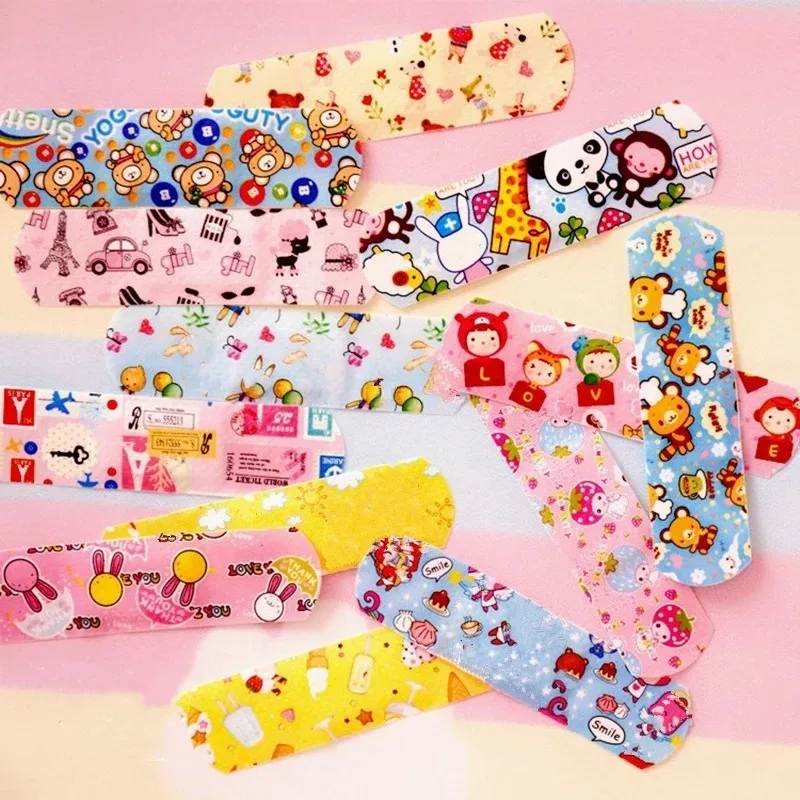 Cartoon Animal Pattern Waterproof Hemostasis Kids Band Aid Stickers Adhesive Bandage Wound Strips Plasters for Children