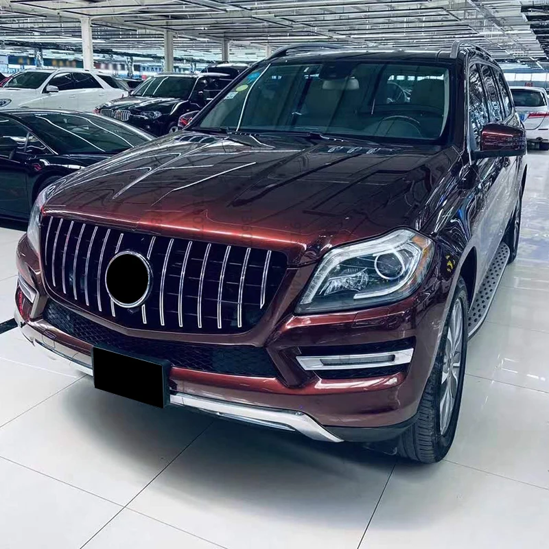 

GT Style Front Grill for Mercedes Benz GL-Class X166 2013-2015 ABS Aftermarket Radiator Grill Easy Installation Car Exterior Mod