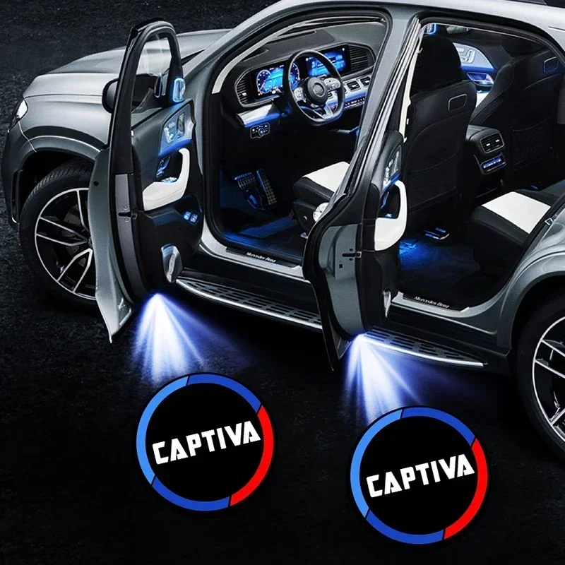 For Chevrolet Captiva 2007-2010 2011 2012 2013 2014 2015 2016 2007 2018 LED Car Door Badge Light Projector Courtesy Logo Lamps