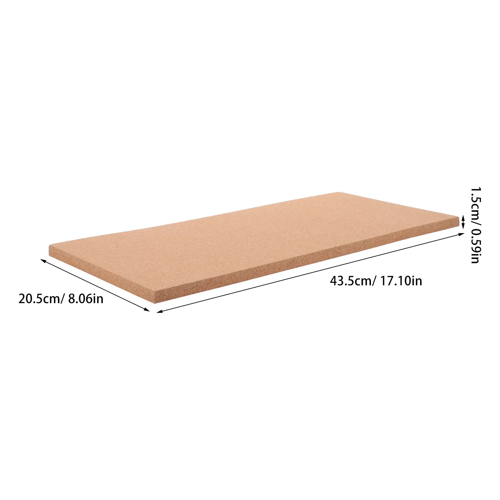 Picture 3: 2Pcs Soft Cork Boards Rectangular Self-Adhesive Bulletin Board Wall-Mounted Photo Display Office Home Frameless Pin Memo Board
