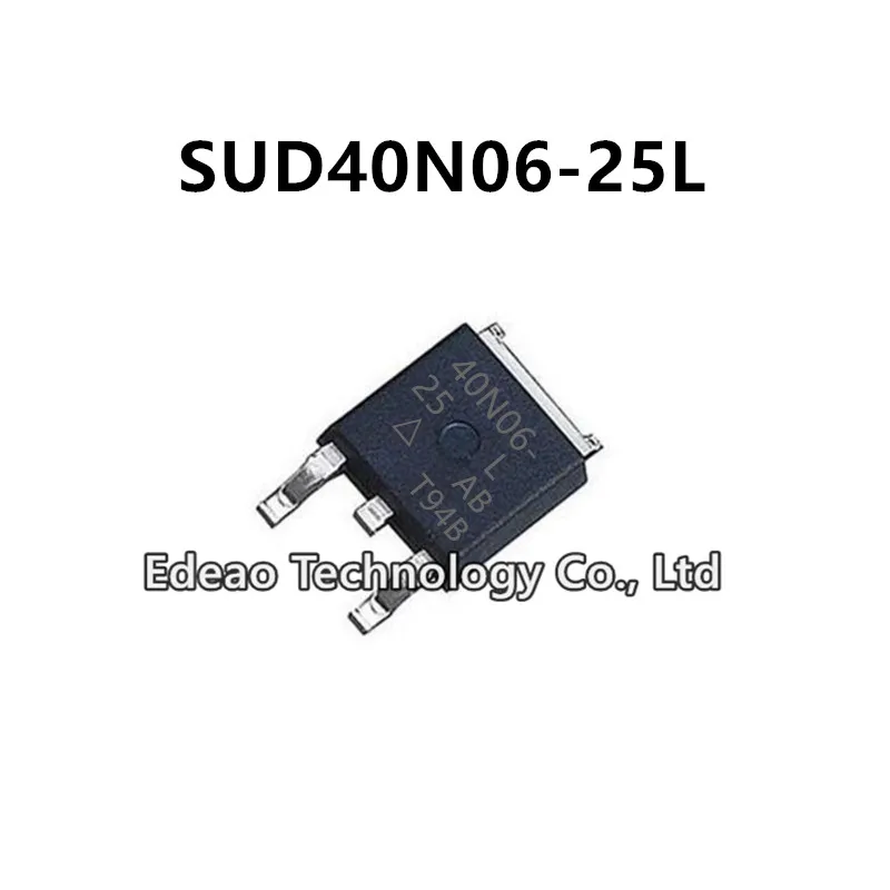 

10~100Pcs/lot NEW 40N06-25 SUD40N06-25L TO-252 SUD40N06-25L-GE3 30A/60V N-channel MOSFET field-effect transistor