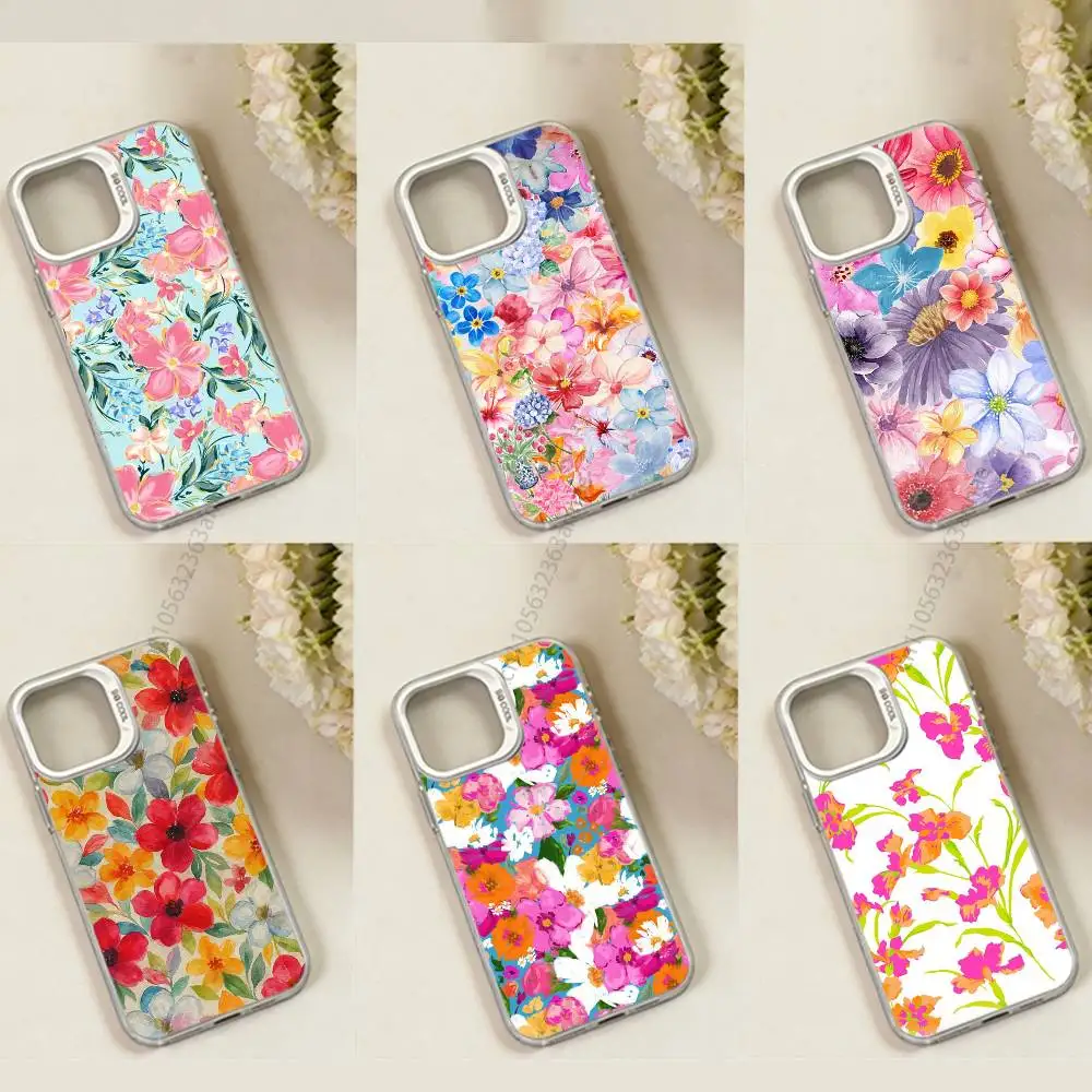 

Fashion Flowe phone Case for iPhone 17 11 12 Pro Max Plus Mini Air SE 16e 14 15 16 13 Soft Shell