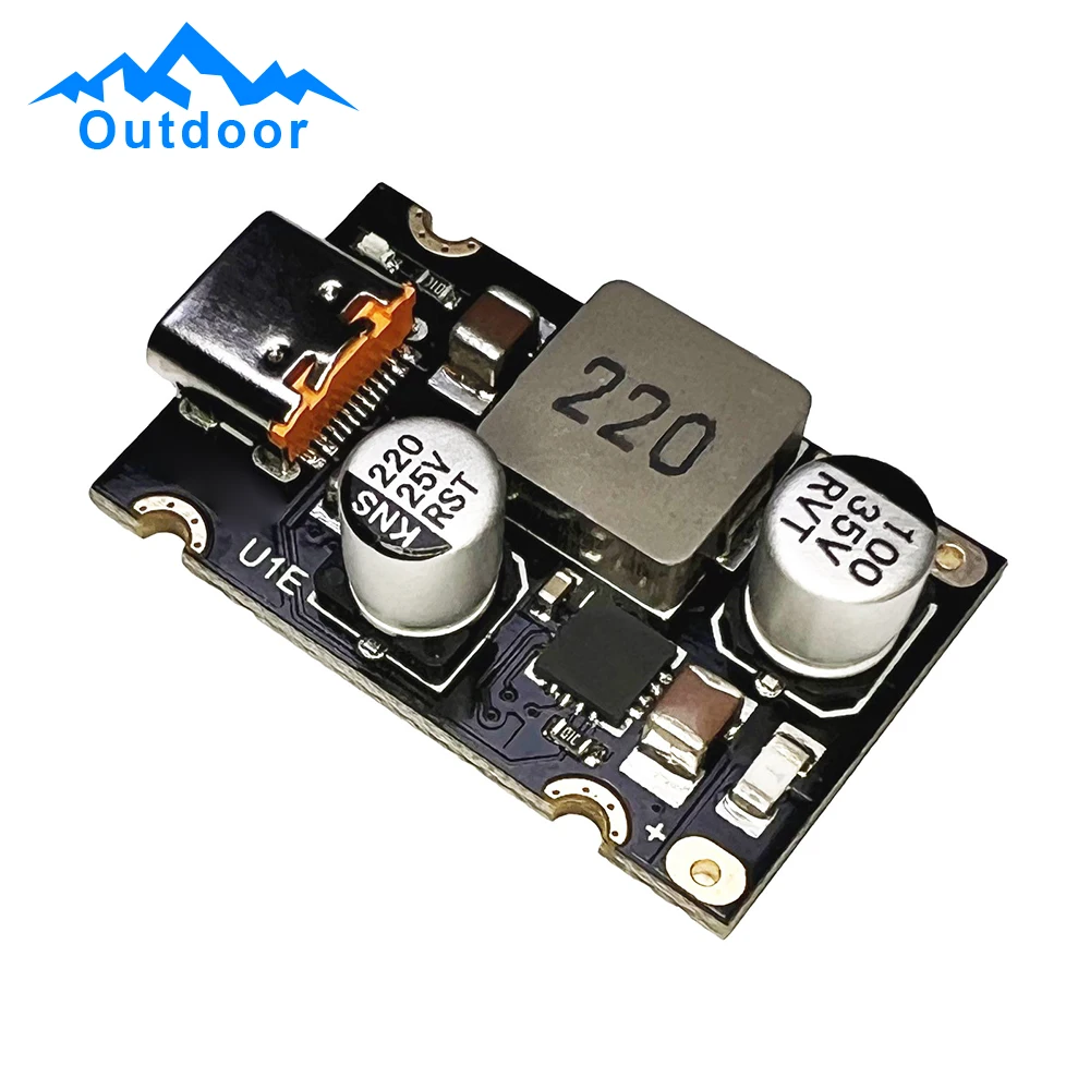 Fast Charge Step-Down Power Module Mobile Phone Quick Charge Voltage Reduction Module 65W 8~30V DC to USB Type C PD 3.1 QC3.0