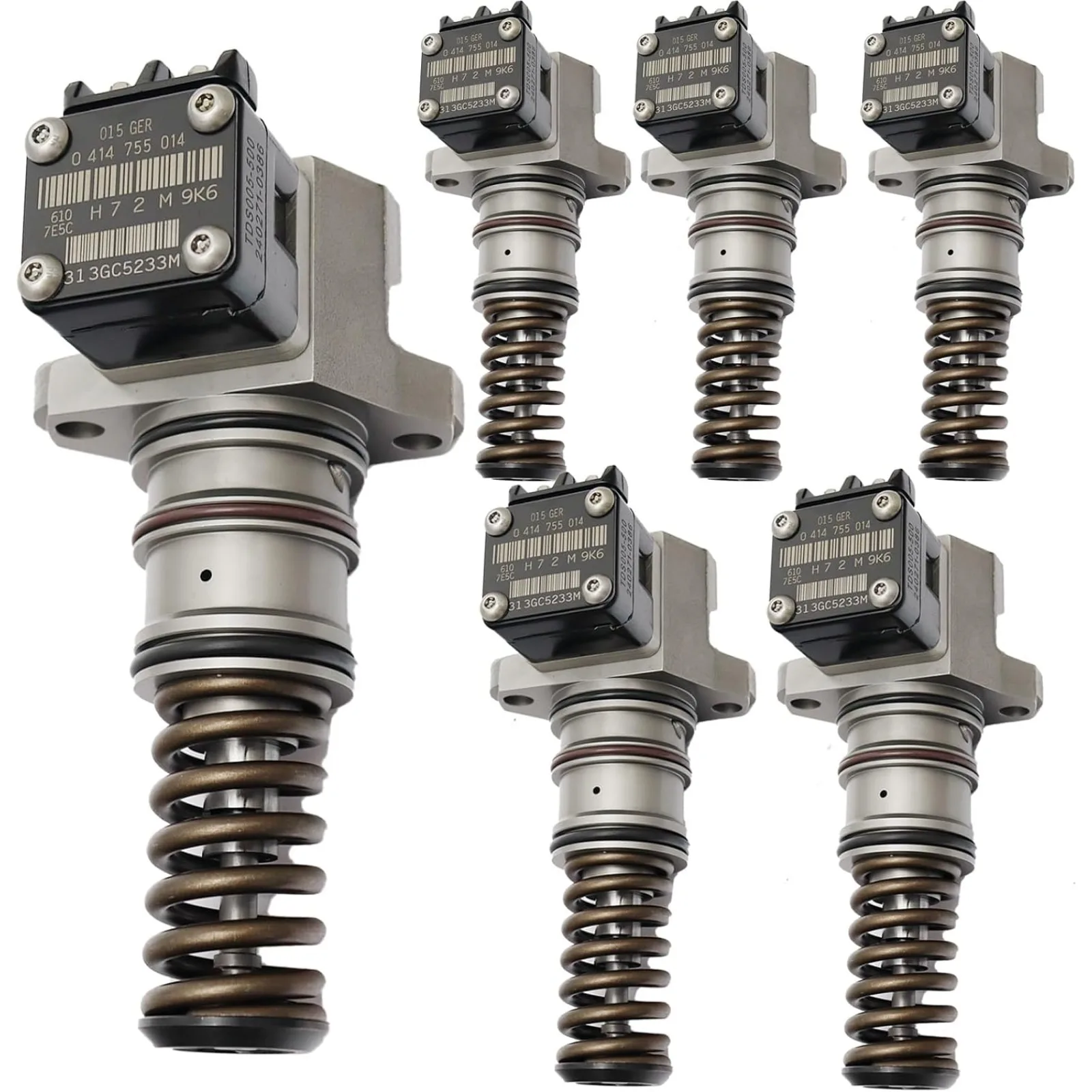 Fuel Injector 0414755014 0986445011 6pcs Fits for Mack Engine E7 Trucks 2003-2006