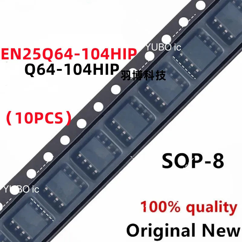 

(10piece)100% New Q64-104HIP EN25Q64-104HIP sop-8 Chipset