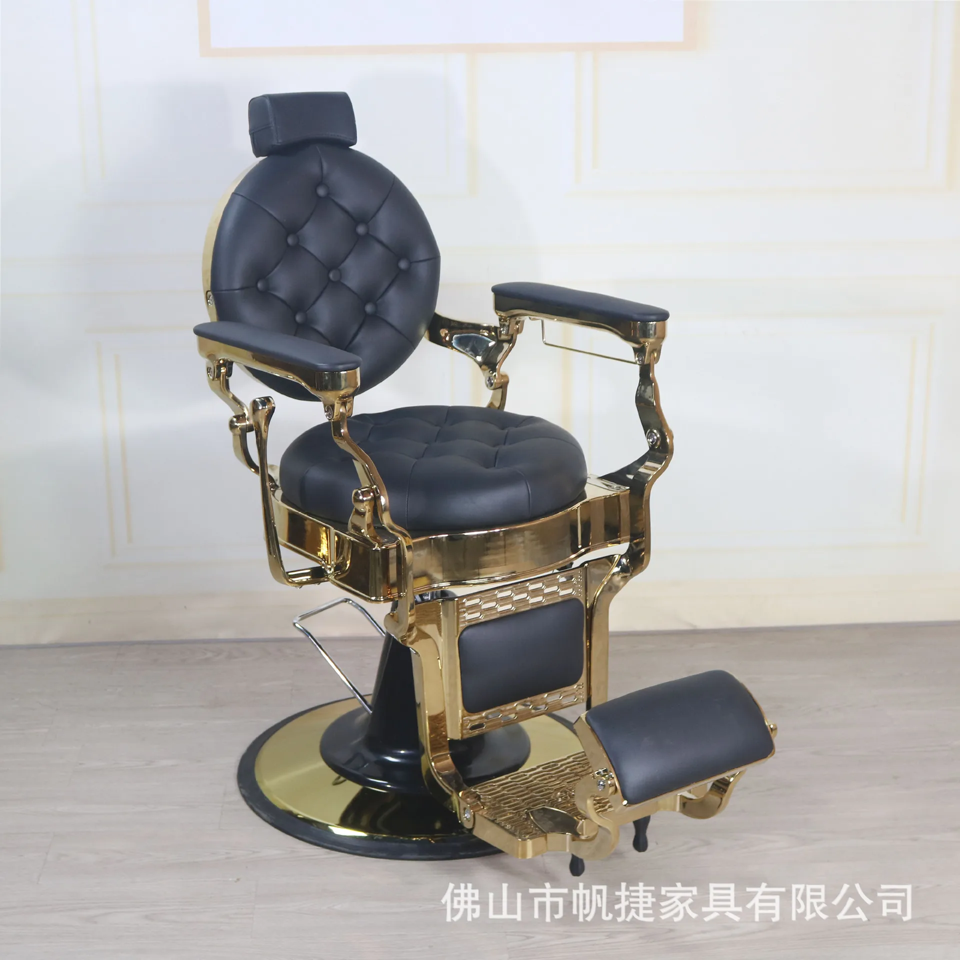 

Salonchair Men's Retro Oil Head Chair Barber Shop Hair Salon Special Reclining Perm, Dyeing And Cutting Hair Chair