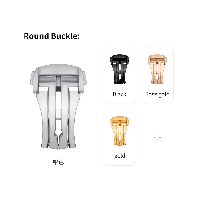 مشبك فراشة نشر سريع الإصدار لساعة أوميغا 316L تصميم أصلي من الفولاذ ملحقات مشبك قابل للطي