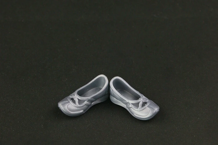 RUHERW 10 Pair / Lot Fashion Gray Dance Shoes for 30 cm Female Doll New High Quality 1/6 Doll Accessories 3 Color for You Choose