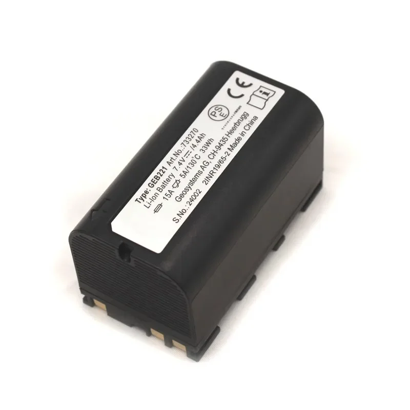 2pcs Battery GEB221 Compatible for LaikaTPS1200 TS02/06/09/11/15/16 Total Station GPS1200 GNSS - Brand New and High Quality