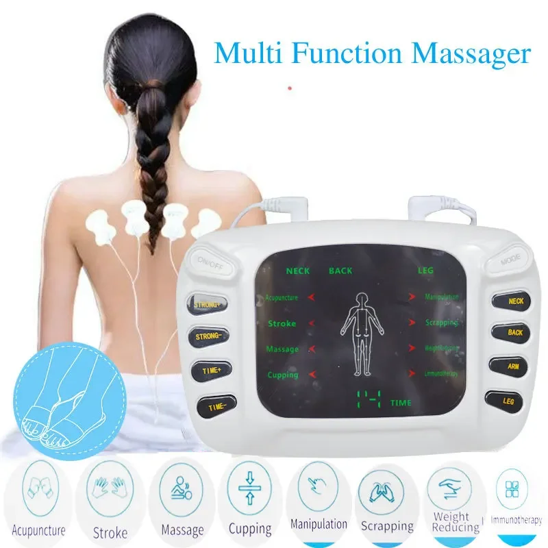 

TAKROL EMS Tens Acupuncture Electric Pulse Therapy Muscle Stimulator Meridian Physiotherapy Apparatus Massager for Body Relax