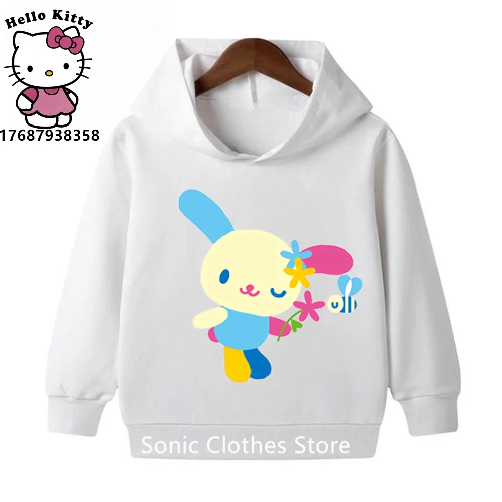 USAHANA Hoodie Kids Clothes Boys Girls Sweatshirt Fashion Pullover 3-12 Year Old Baby Sanrio Clothing