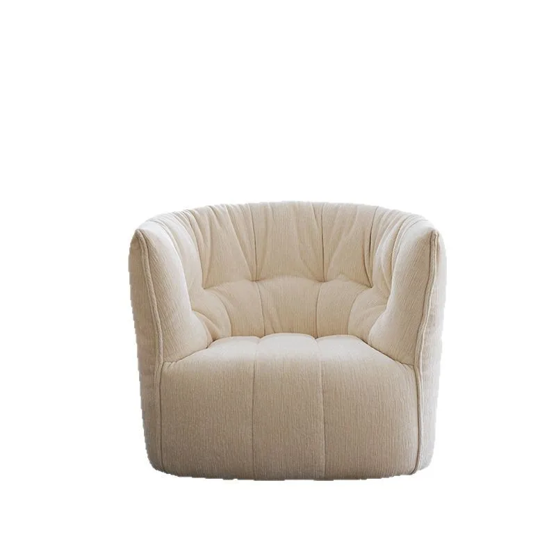

Modern minimalist sofa, Italian leisure chair, living room, home, cream style