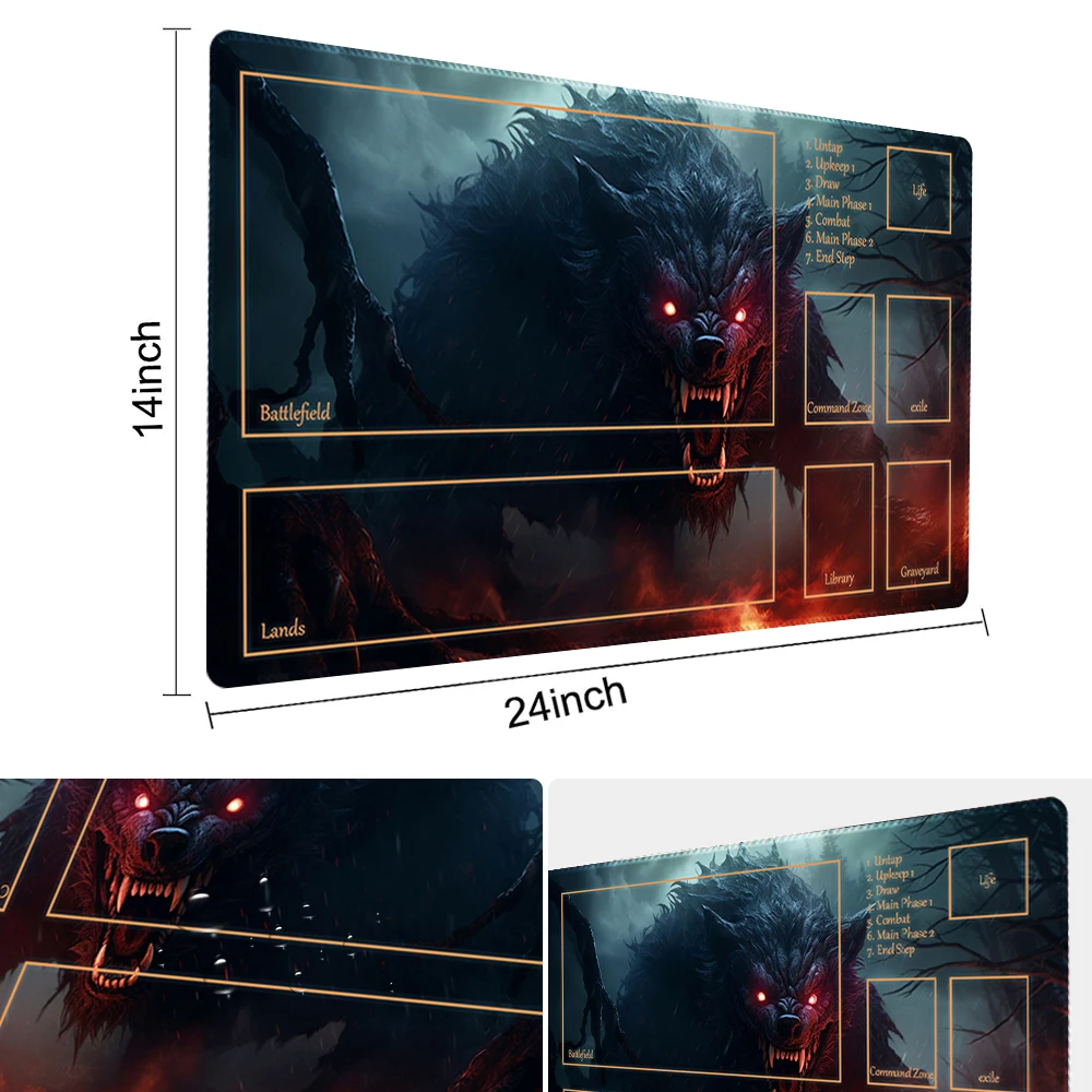 Nightfall- Board Game TCG Playmat Table Mat Game Size 60X35 CM Mousepad Compatible for MTG CCG