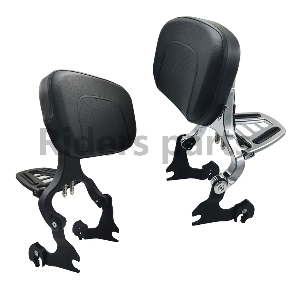 Quick Release Mount For Multi-Purpose Driver Passenger Backrest For Harley Touring Road King Street Road Glide 2009-2023