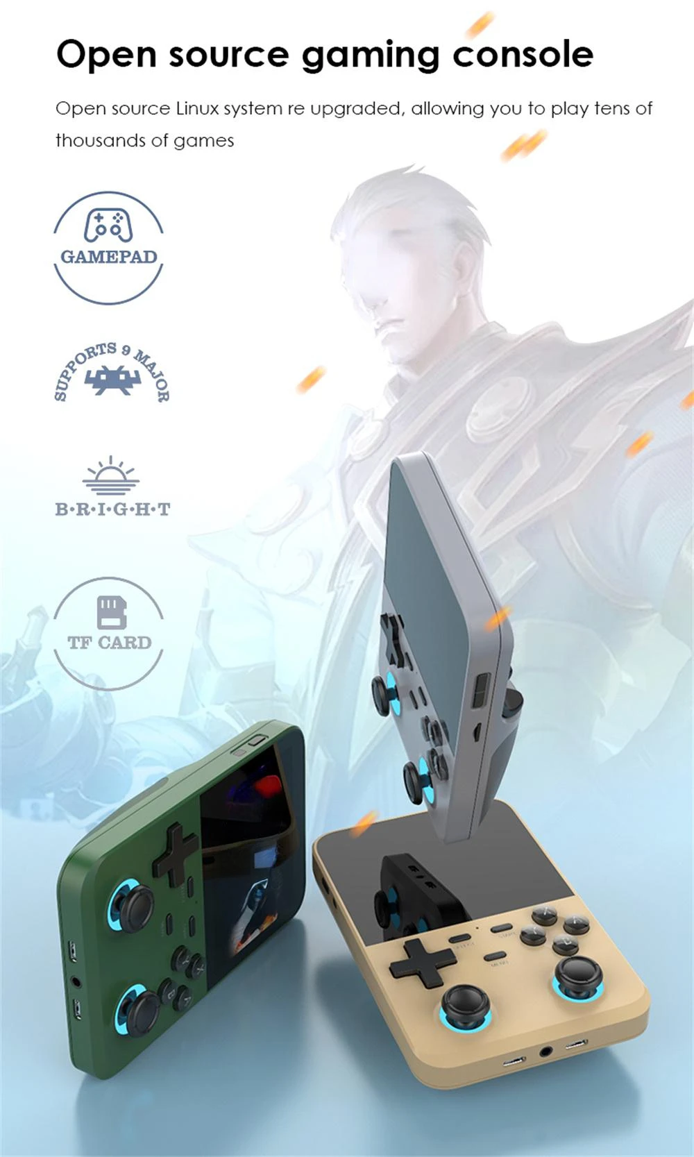 PlayTech
ストラトキャスター D007 Plus/ X6 3.5 Inch IPS Screen Handheld Game Players Dual