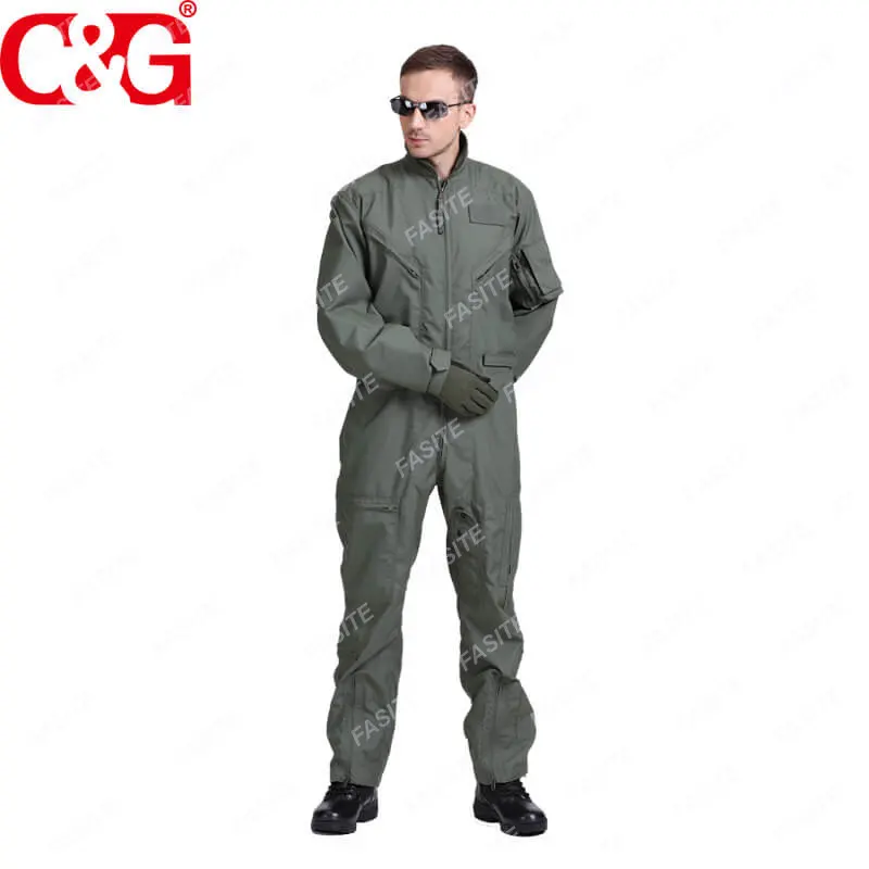 Pilot coverall fire resistant flight suit pilot nomex