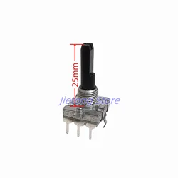 2pcs Digital Potentiometer EC16 Rotary Encoder 24 Position Amplifier Volume Induction Cooker Switch 3Pins 25MM Half Shaft