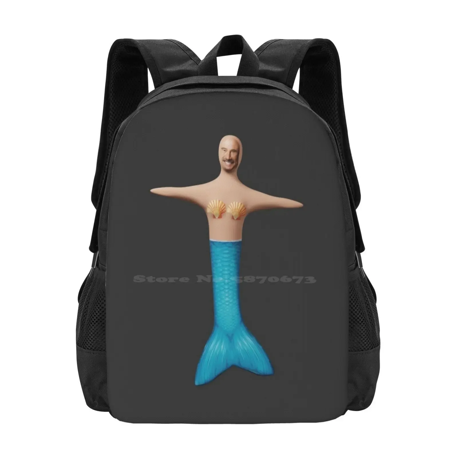 

Dr. Phil Mermaid Pattern Design Bag Student's Backpack Dr Phil Meme