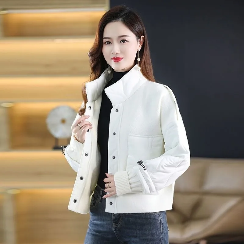 Women's Fall Winter Tops Coat Button Pockets Slim Loose Casual Simple Premium Design Fashion Soft Comfortable Versatile Niche